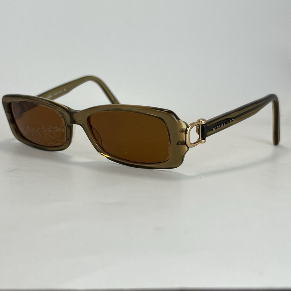 Burberry Eyeglasses B 2005 3027 Brown Gold Rectangular 51-16 125 **FRAMES ONLY**